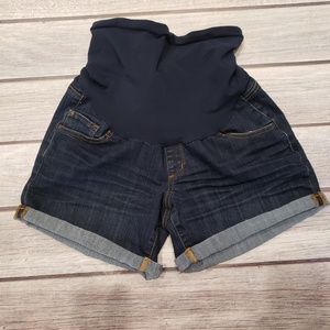 Luxe Essentials Denim Maternity Shorts